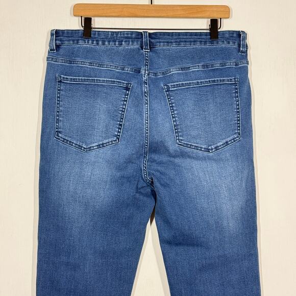 Universal Standard Skinny Jeans Womens Plus Size 16 Blue Denim Seine High Rise - Picture 5 of 9